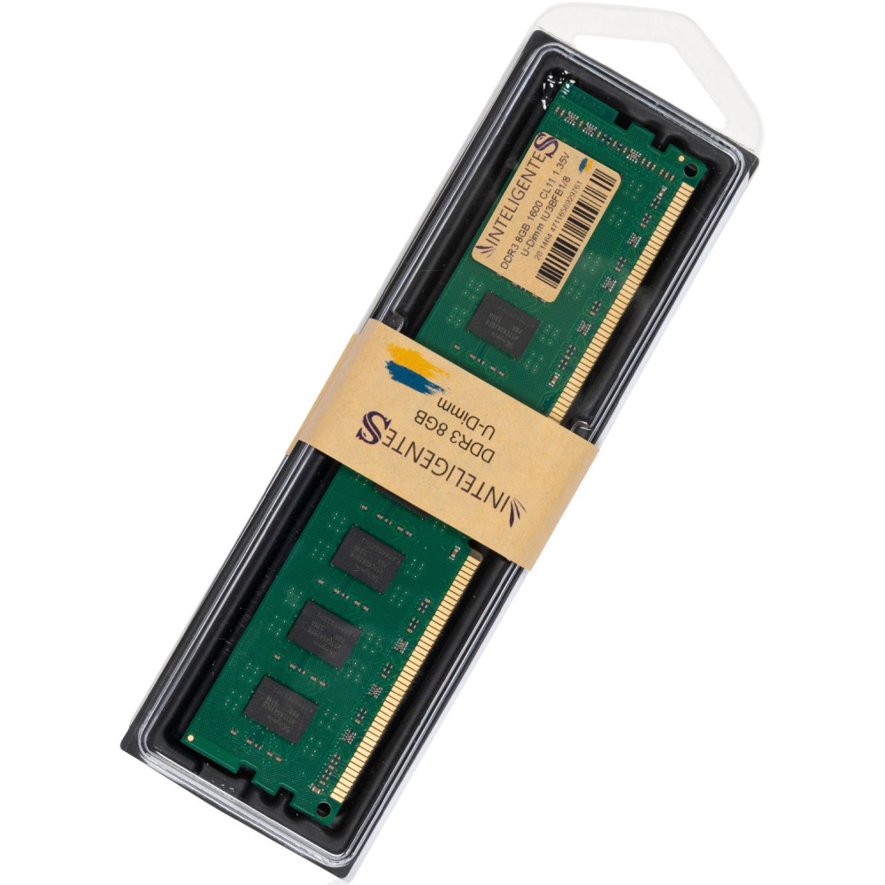 Зовнішній вигляд Модуль пам'яті INTELIGENTES 8GB DDR3L 1600 MHz (IU3BFB1/8)