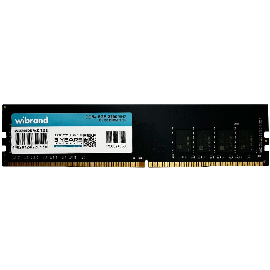 Модуль памяти WIBRAND 8GB DDR4 3200 MHz (WI3200DDR4D/8GB)