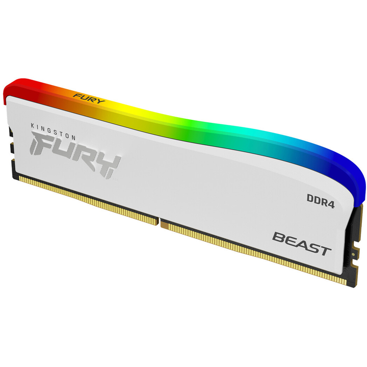 Модуль памяти KINGSTON Beast SE Fury DDR4 8Gb 3200Mhz RGB White (KF432C16BWA/8) Назначение для настольного компьютера