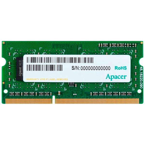 

Модуль памяти APACER SO-DIMM DDR3 4Gb 1333Mhz (DS.04G2J.K9M), для ноутбука DDR3 4Gb 1333Mhz БЛИСТЕР DS.04G2J.K9M