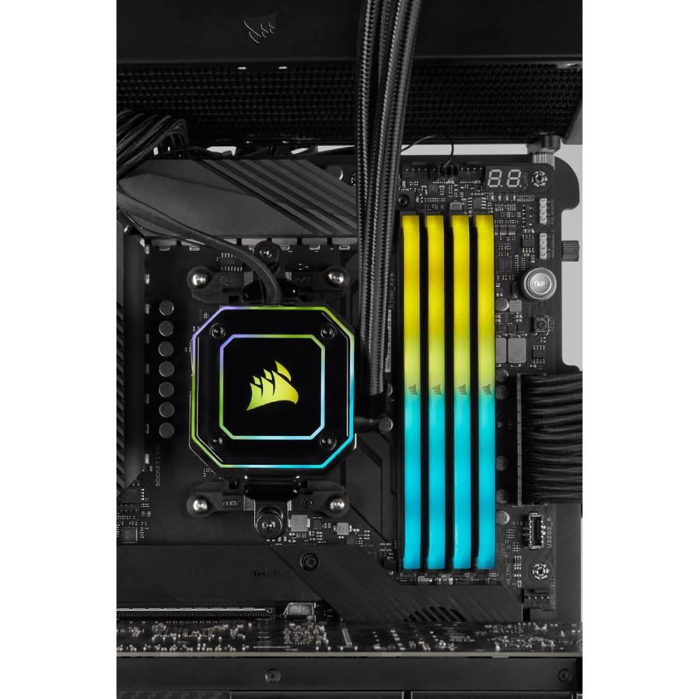 Модуль памяти CORSAIR 16GB DDR4 3200MHz Vengeance Black (CMG16GX4M2E3200C16) Рабочая частота 3200 МГц