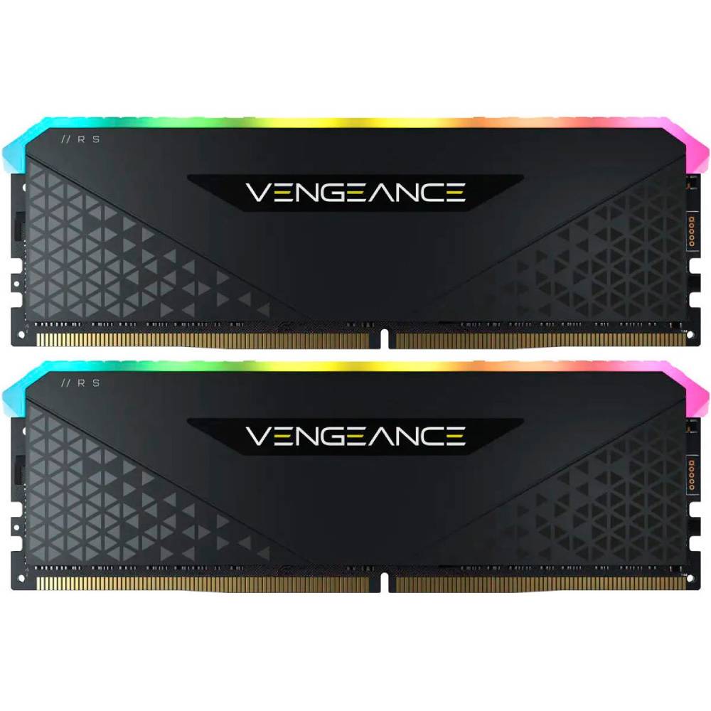 Модуль пам'яті CORSAIR 16GB DDR4 3200MHz Vengeance Black (CMG16GX4M2E3200C16)