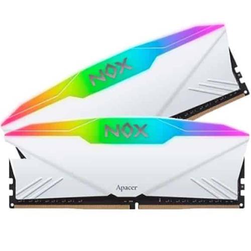 Модуль памяти APACER 16GB DDR4 3200MHz NOX RGB White (AH4U16G32C28YNWAA-2) Назначение для настольного компьютера