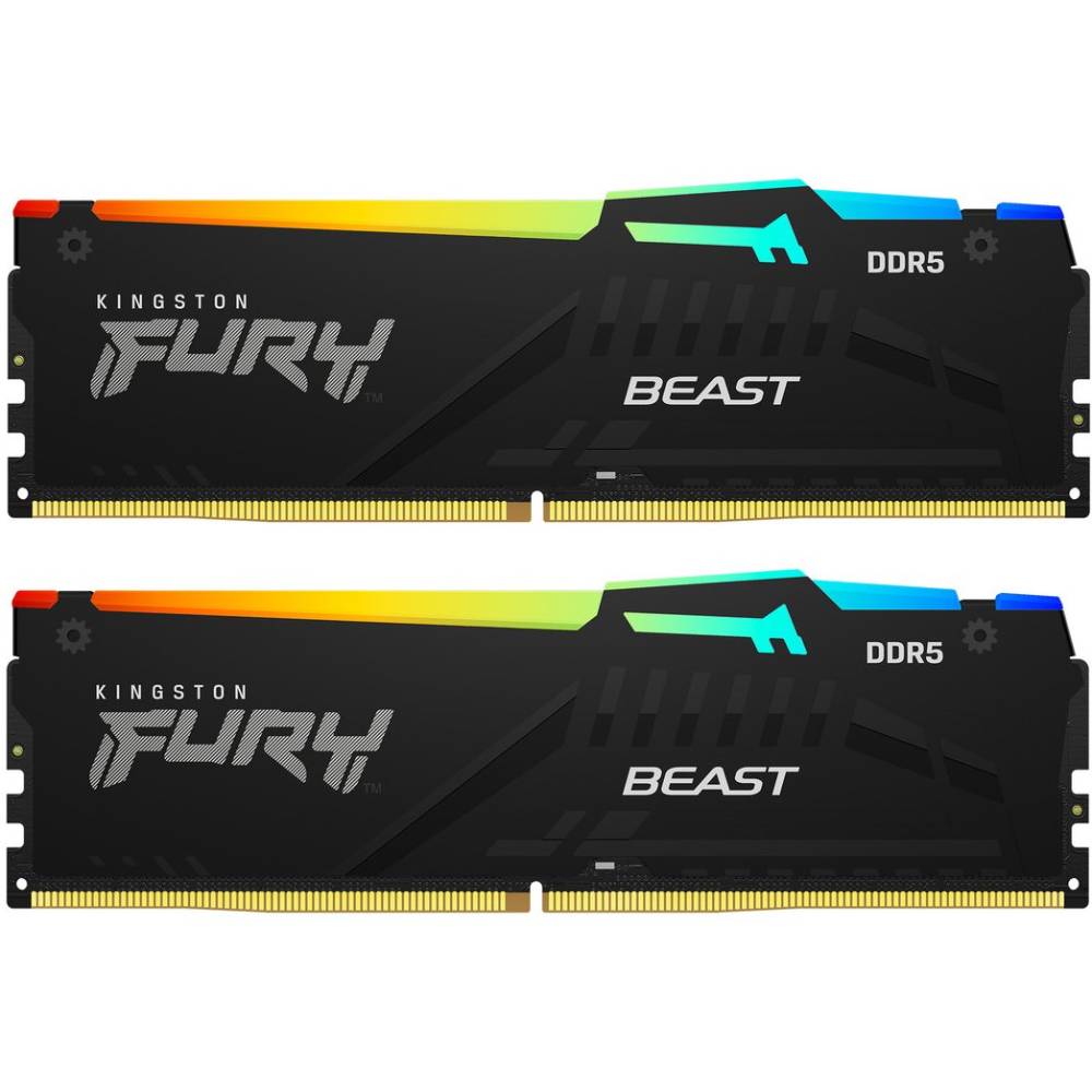 Огляд Набір KINGSTON 32GB DDR5 6400MHz Fury Beast (KF564C32BBAK2-32)