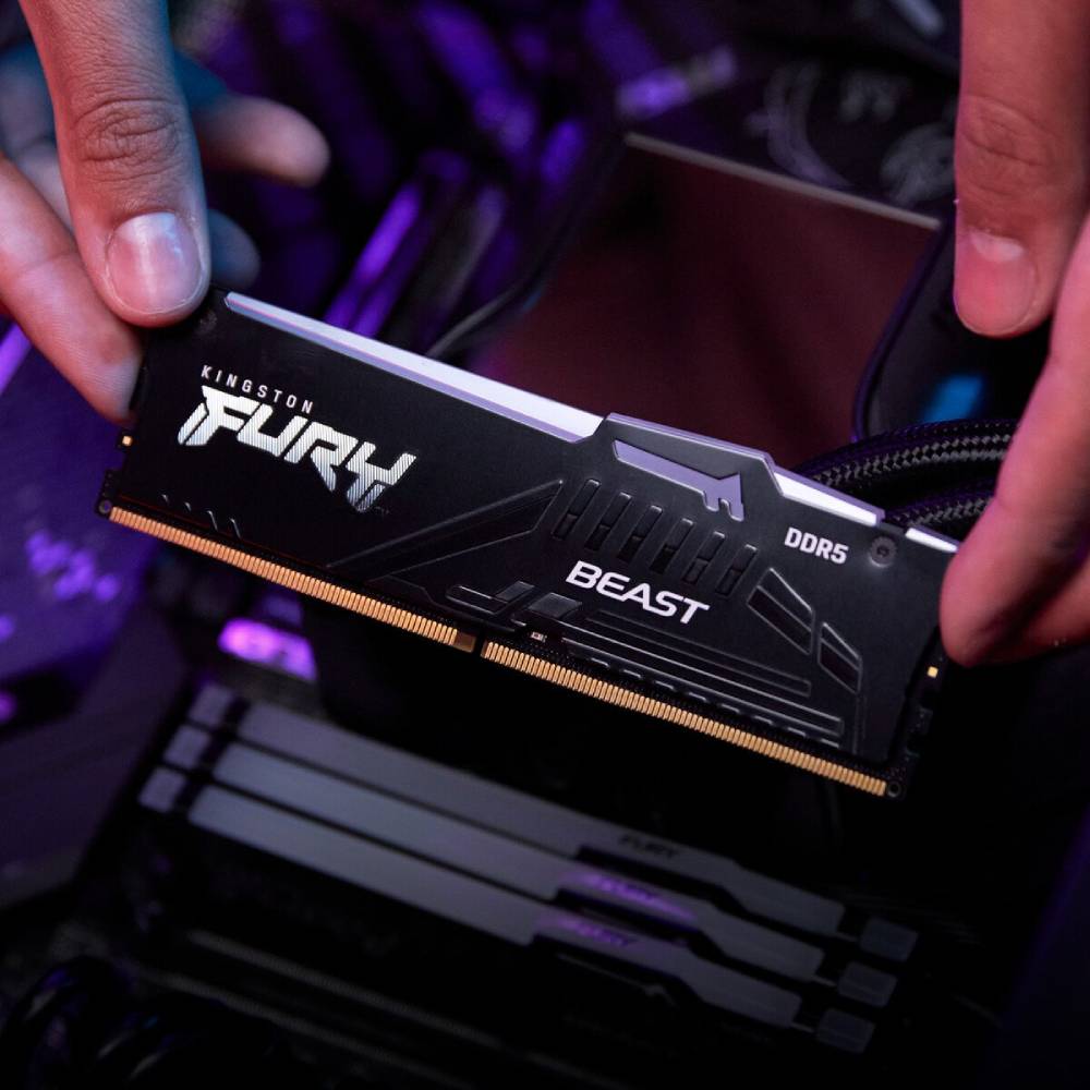 У Фокстрот Набір KINGSTON 32GB DDR5 6400MHz Fury Beast (KF564C32BBAK2-32)