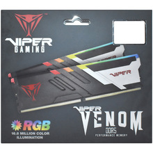 Модуль памяти PATRIOT DDR5 2x32GB/5600 Viper Venom RGB (PVVR564G560C40K)