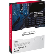 Набор KINGSTON DDR5 32GB 2x16GB 7600 MHz Renegade Silver (KF576C38RSK2-32)