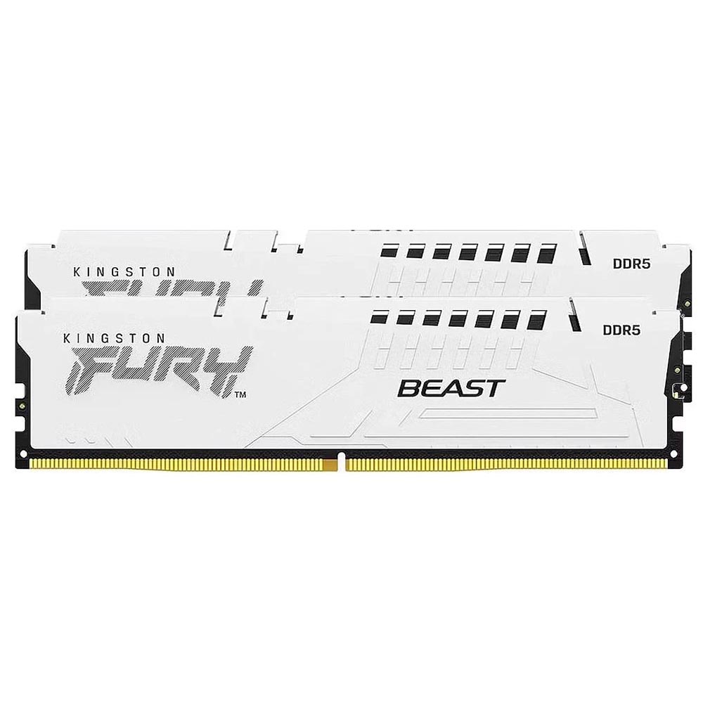 Набор KINGSTON DDR5 64GB 2x32GB 5200 MHz FURY Beast White (KF552C40BWK2-64) Назначение для настольного компьютера
