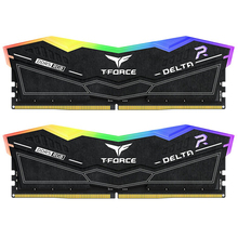 Набор TEAM DRAM DDR5 DELTA RGB 32GBx2 6000 BLACK (FF3D564G6000HC38ADC01)