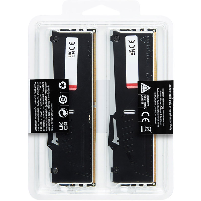 Фото Набор KINGSTON 64GB DDR5 6000MHz FURY Beast RGB (KF560C36BBE2AK2-64)
