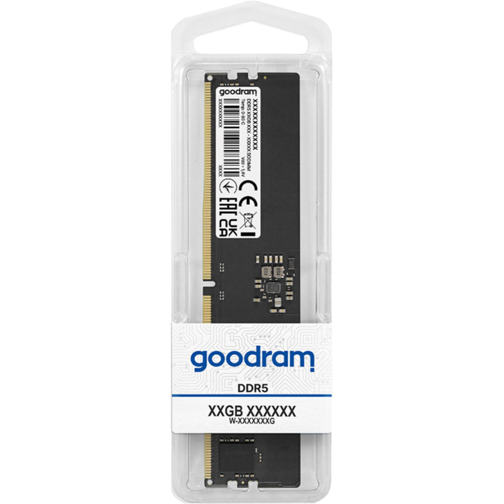 Модуль пам'яті GOODRAM 16Gb DDR5 5600MHz (GR5600D564L46S/16G) Об'єм 16 Гб