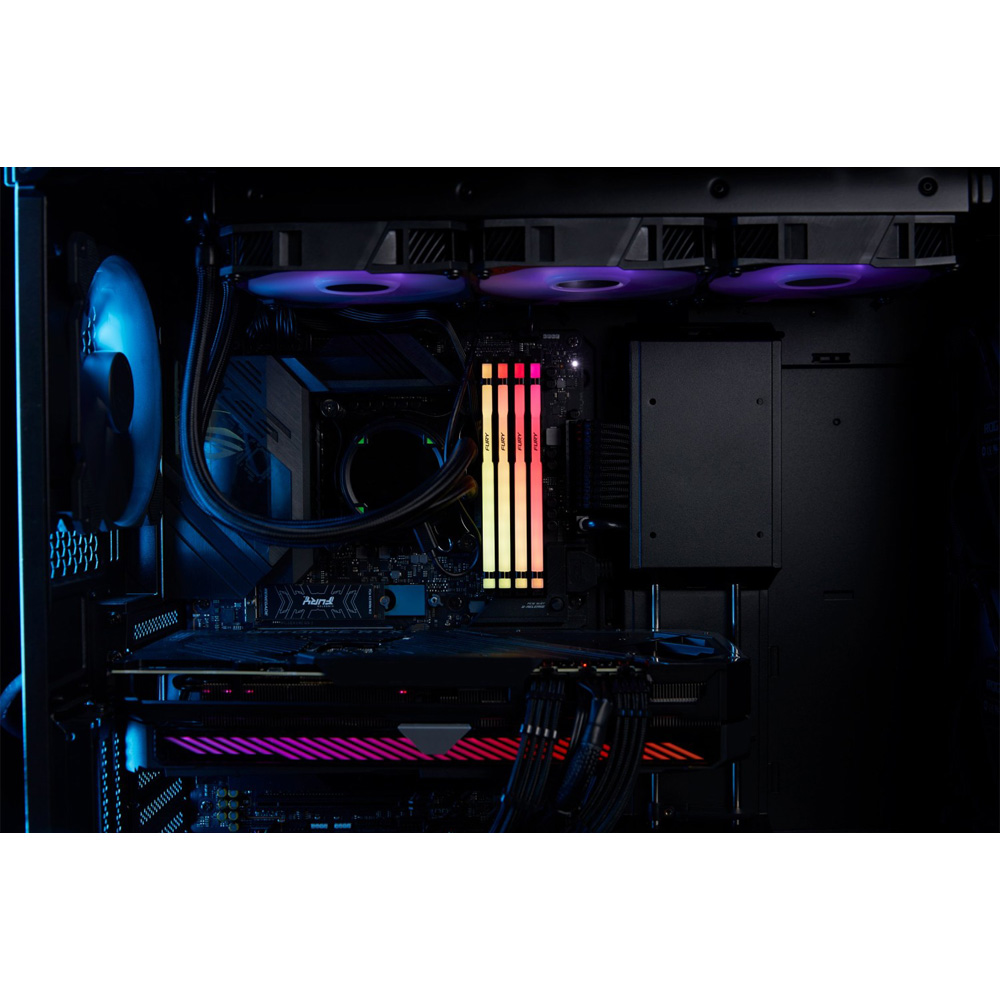 Фото 19 Модуль пам'яті Kingston Fury Beast DDR5 32GB 5600 RGB Black (KF556C36BBE2A-32)
