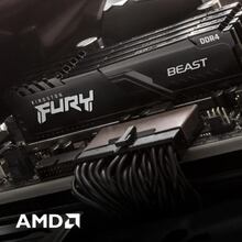 Набір KINGSTON FURY Beast 16GB DDR4 3200MHz Black (KF432C16BBK2/16WP)