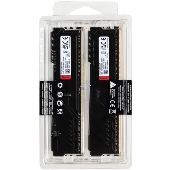 Набір KINGSTON FURY Beast 32GB DDR4 3200MHz Black (KF432C16BB1K2/32WP) Об'єм 32 Гб