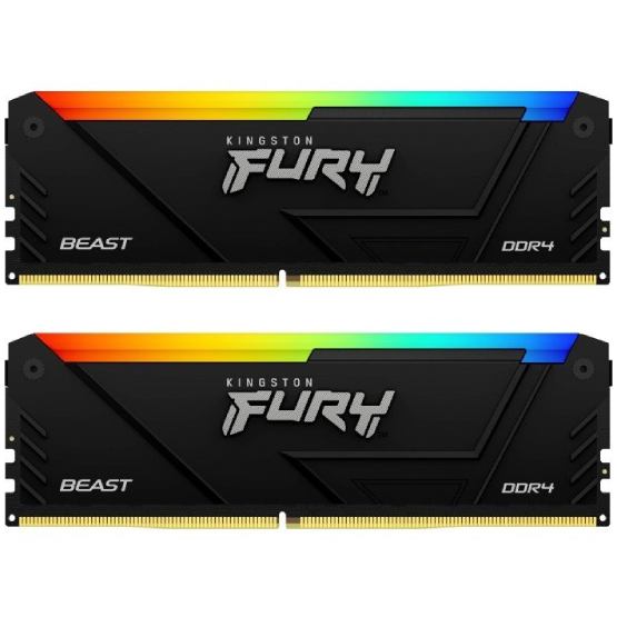 Набор KINGSTON FURY Beast 32GB DDR4 3200MHz RGB Black (KF432C16BB12AK2/32WP)