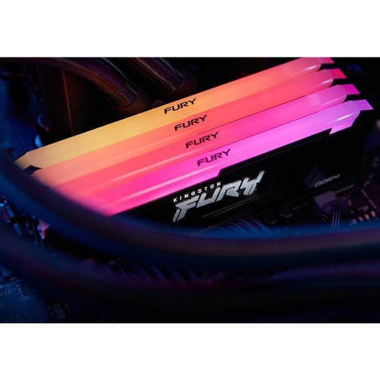 Фото Набор KINGSTON FURY Beast 32GB DDR4 3200MHz RGB Black (KF432C16BB12AK2/32WP)
