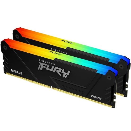 Набор KINGSTON FURY Beast 32GB DDR4 3200MHz RGB Black (KF432C16BB12AK2/32WP) Назначение для настольного компьютера