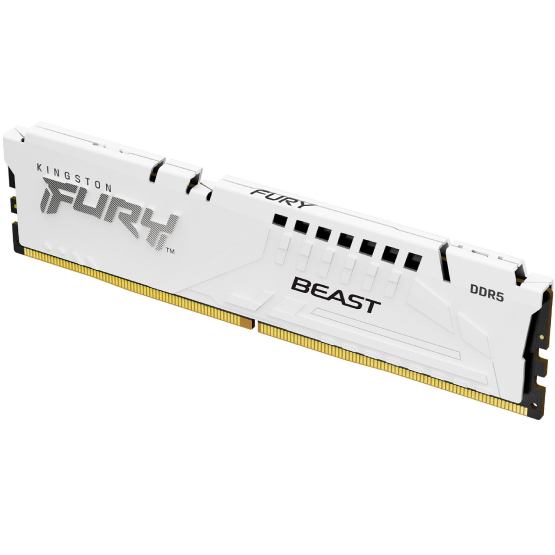 Модуль пам'яті Kingston Fury Beast 16GB DDR5 5600MHz White EXPO (KF556C36BWE-16)