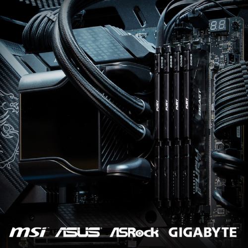 В Фокстрот Модуль памяти KINGSTON FURY Beast 64GB DDR5 5600MHz Black (KF556C40BB-64)