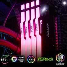 Модуль памяти KINGSTON Fury Beast 16GB DDR5 6400MHz RGB Black EXPO (KF564C32BBEA-16)