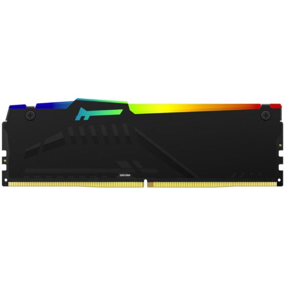 Модуль памяти KINGSTON Fury Beast 16GB DDR5 6400MHz RGB Black EXPO (KF564C32BBEA-16) Назначение для настольного компьютера
