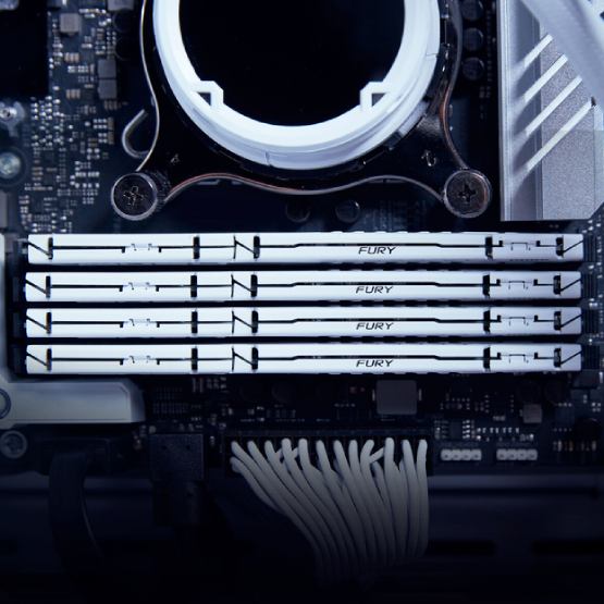 Модуль памяти KINGSTON Fury Beast 32GB DDR5 6000MHz White XMP (KF560C30BW-32) Рабочая частота 6000 МГц