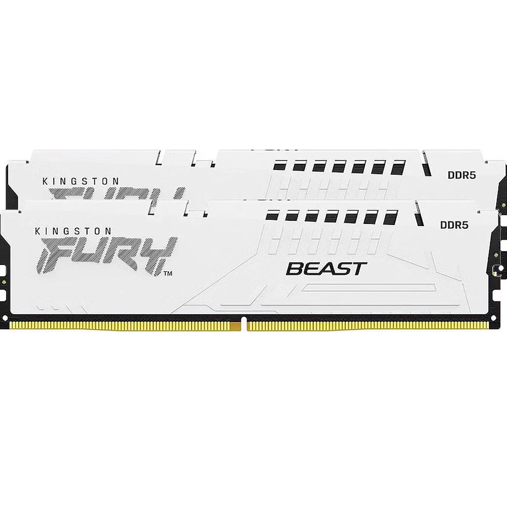 Набор KINGSTON DDR5 64GB 6400 MHz Beast White XMP (KF564C32BWK2-64) Назначение для настольного компьютера