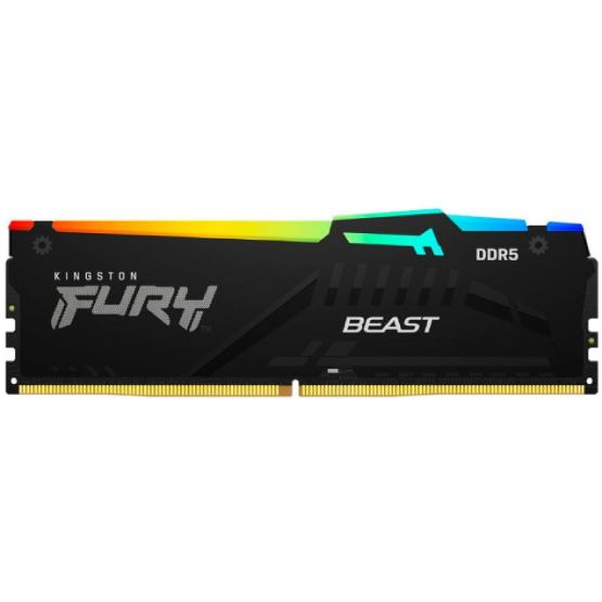 Модуль памяти KINGSTON Fury Beast 32GB DDR5 6400MHz RGB Black EXPO (KF564C32BBEA-32)