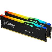 Набір KINGSTON Fury Beast 64GB DDR5 6000MHz RGB Black EXPO (KF560C30BBEAK2-64)