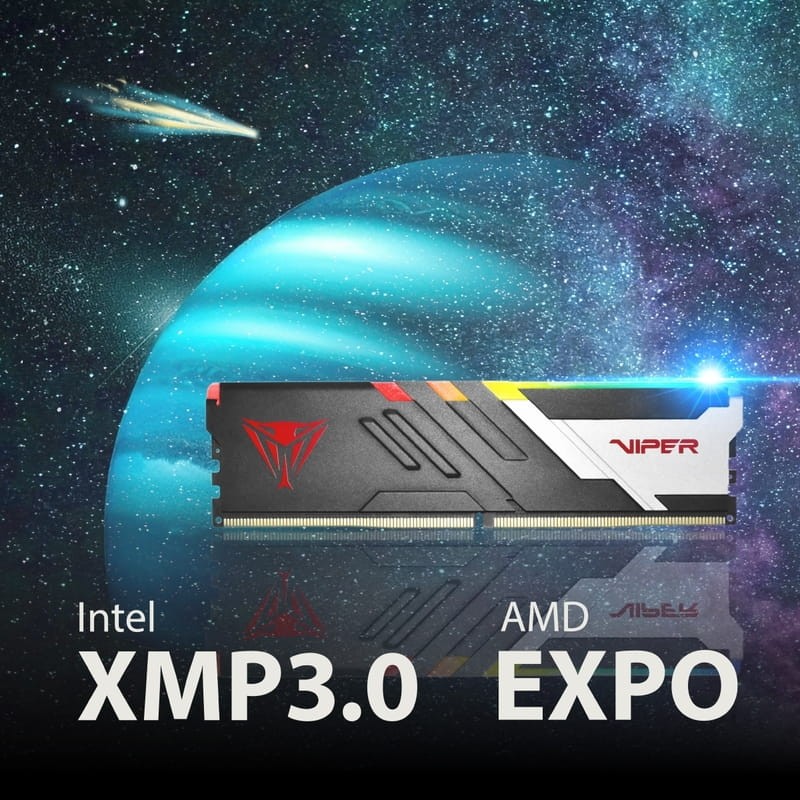 В Фокстрот Набор PATRIOT DDR5 64Gb 6000MHz Viper Venom RGB (PVVR564G600C30K)