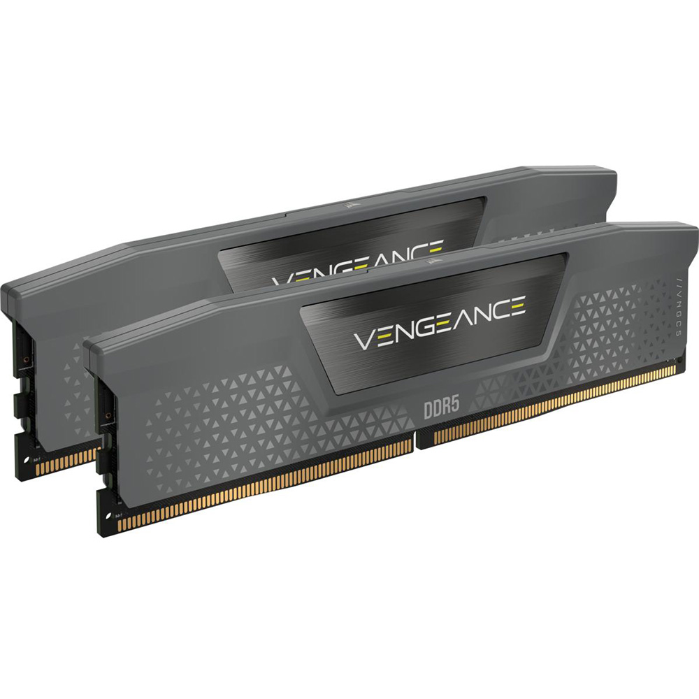 Набір CORSAIR DDR5 96GB (2x48GB) 6000 MHz Vengeance XMP/EXPO Grey (CMK96GX5M2B6000Z30) Призначення для настільного комп'ютера