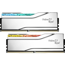 Набір G.SKILL DDR5 32GB (2x16GB) 6400 МГц Trident Z5 Royal Silver (F5-6400J3239G16GX2-TR5S)