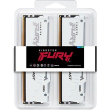Набор KINGSTON 32GB DDR5 5200 MHz FURY Beast White RGB (KF552C40BWAK2-32)