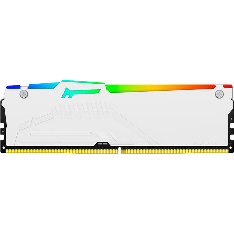 Набор KINGSTON 32GB DDR5 5200 MHz FURY Beast White RGB (KF552C40BWAK2-32) Объем 32 Гб