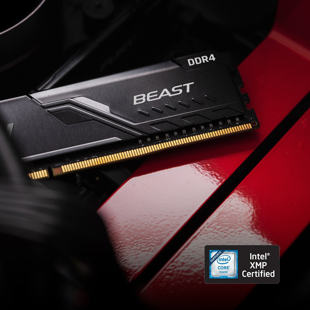 Заказать Модуль памяти KINGSTON DDR4 8Gb 3200MHz Beast Black (KF432C16BB/8WP)