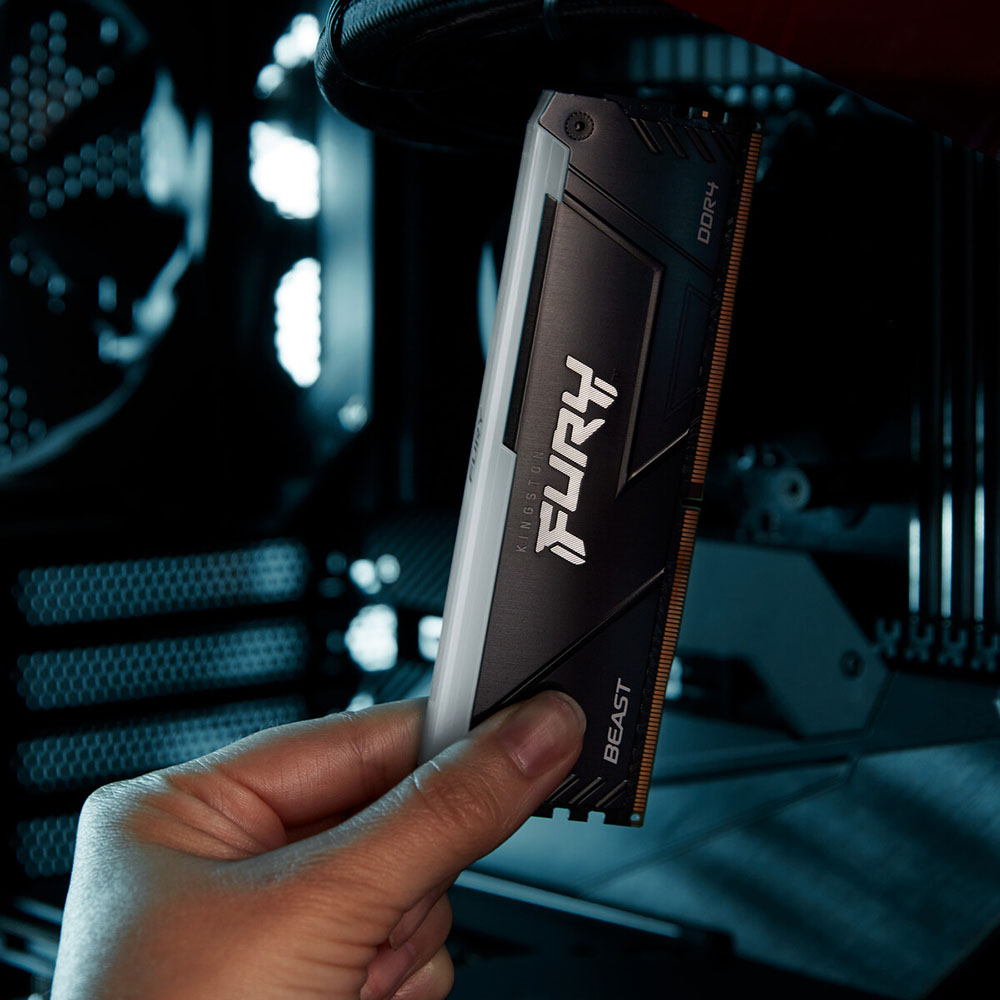 Фото Набор KINGSTON DDR4 16GB (2x8GB) 3200 MHz Beast Black (KF432C16BB2AK2/16WP)