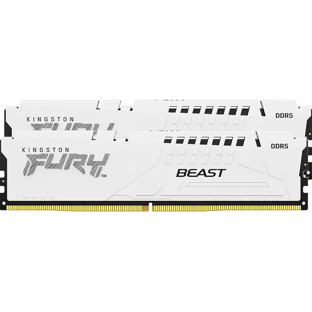 Набір KINGSTON DDR5 32GB 5200MHz FURY Beast White Призначення для настільного комп'ютера