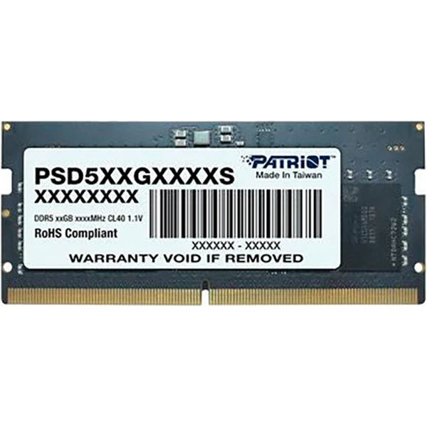 Модуль памяти PATRIOT SoDIMM DDR5 8GB 5600 MHz Signature Line (PSD58G560041S)