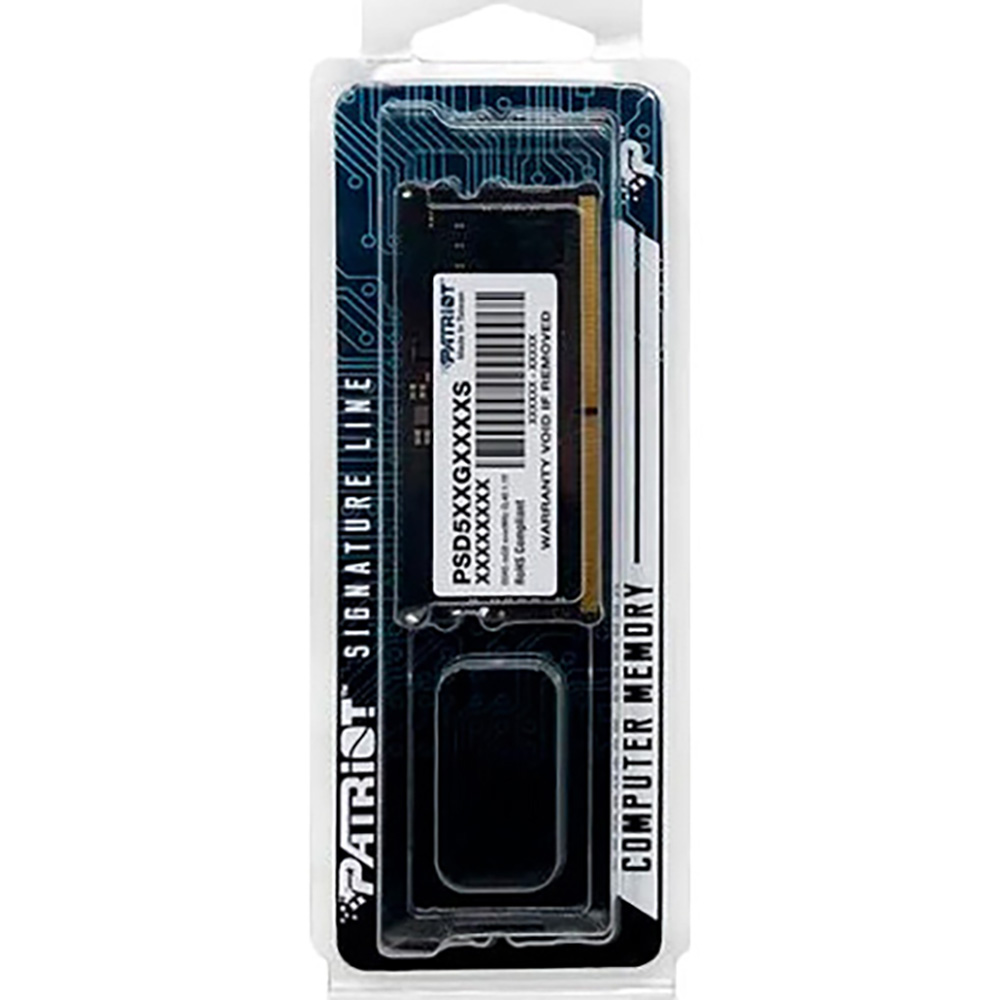Модуль памяти PATRIOT SoDIMM DDR5 8GB 5600 MHz Signature Line (PSD58G560041S) Объем 8 Гб
