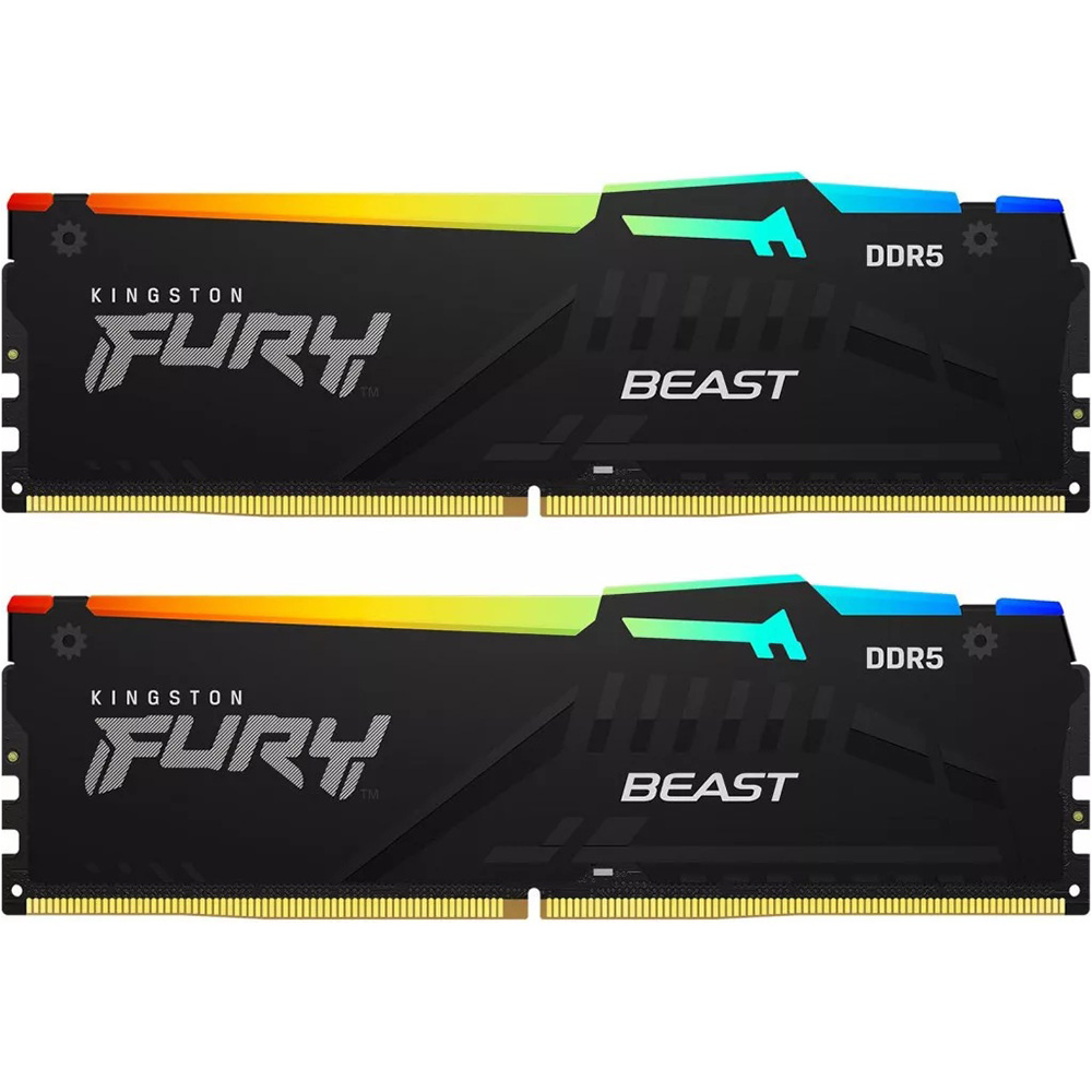 Набор KINGSTON 32GB DDR5 6000 MHz Beast RGB EXPO (KF560C30BBEAK2-32)