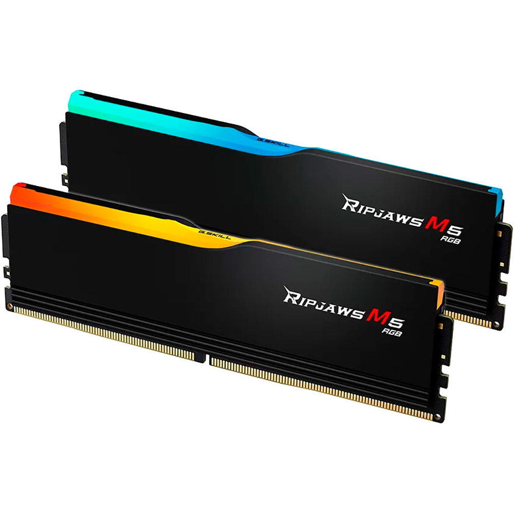 Набір G.SKILL 64GB DDR5 6000 MHz Ripjaws M5 RGB (F5-6000J3238G32GX2-RM5RK) Призначення для настільного комп'ютера