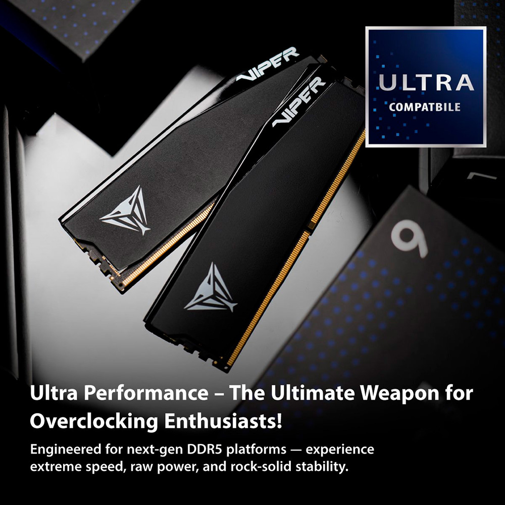 Зовнішній вигляд Набір PATRIOT 64GB DDR5 6000 MHz Viper Elite 5 Ultra (VEU564G6028K)