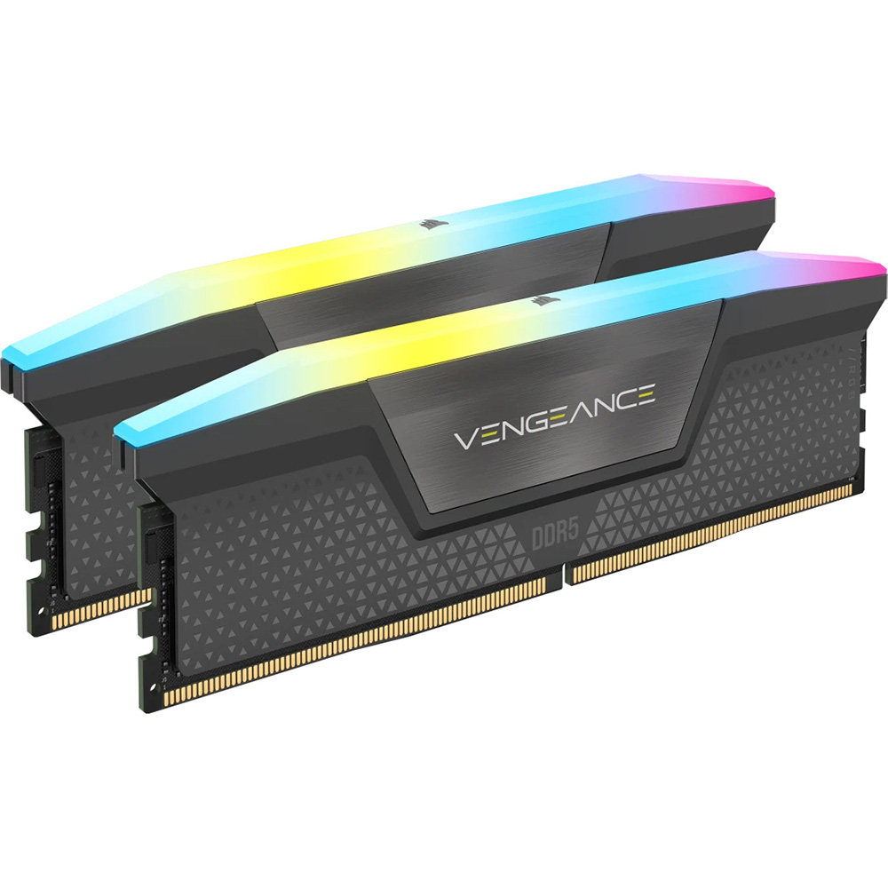 Набір CORSAIR Vengeance DDR5 32GB (2x16GB) 6400 MHz RGB Grey (CMH32GX5M2B6400Z32) Призначення для настільного комп'ютера