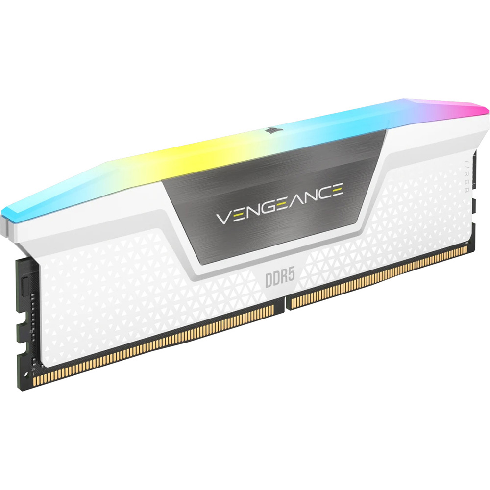Набір CORSAIR Vengeance DDR5 32GB (2x16GB) 6400 MHz RGB White (CMH32GX5M2B6400Z32W) Об'єм 32 Гб
