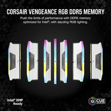 Набір CORSAIR Vengeance DDR5 32GB (2x16GB) 6400 MHz RGB White (CMH32GX5M2B6400Z32W)