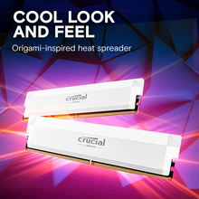 Модуль пам'яті MICRON Pro Overclocking DDR5 16GB 6400 MHz White (CP16G64C38U5W)