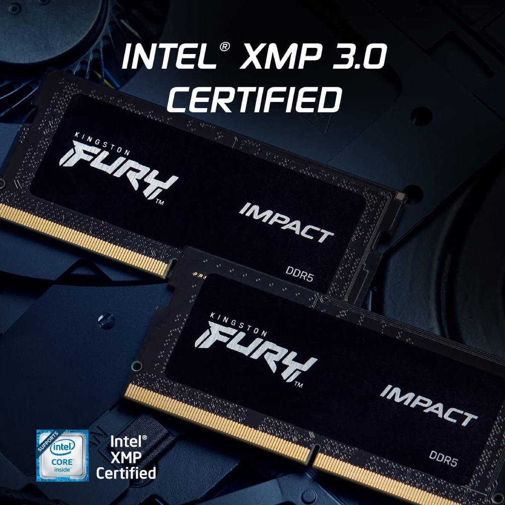 Набір KINGSTON SoDIMM DDR5 64GB 2x32GB 5600 MHz FURY Impact Fury (KF556S40IBK2-64) Робоча частота 5600 МГц