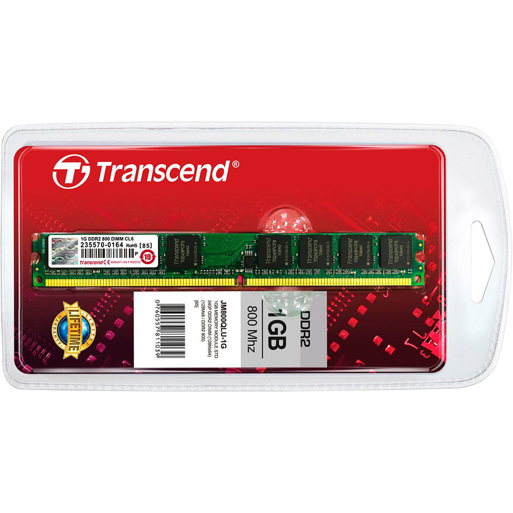 Модуль памяти TRANSCEND JETRAM DDR2 1Gb 800Mhz (JM800QLU-1G)