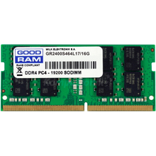 Модуль пам'яті GOODRAM DDR4 16Gb 2400Mhz БЛІСТЕР (GR2400S464L17/16G)