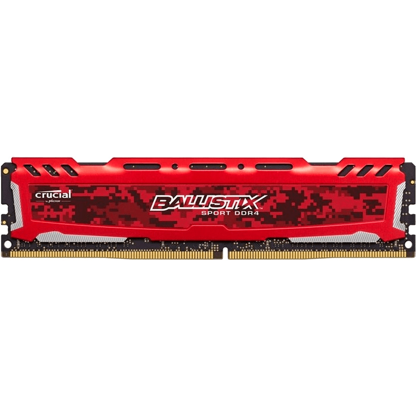 Модуль памяти MICRON Crucial Ballistix Sport DDR4 16GB 2666MHz Red (BLS16G4D26BFSE)